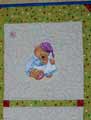 baby carpet with old toys machine embroidery